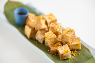 Fake fried tofu