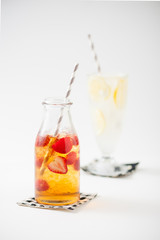 Iced strawberry tea