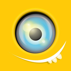 monster face vector illustration