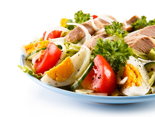 Tuna and vegetable salad 