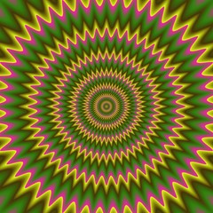 Psycho floral pattern generated texture