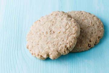 Two oat cookies