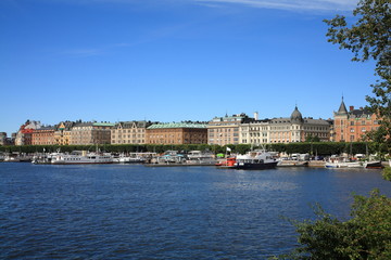 Fototapeta premium View of Strandvagen ,Stockholm