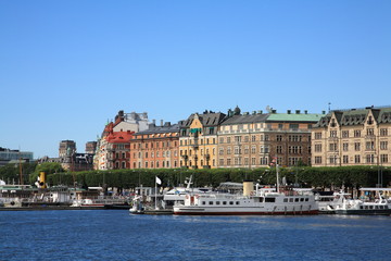 Obraz premium View of Strandvagen,Stockholm