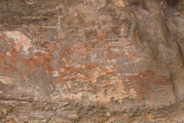 Prehistoryczne malowidła naskalne - 90640563