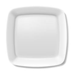 White plate