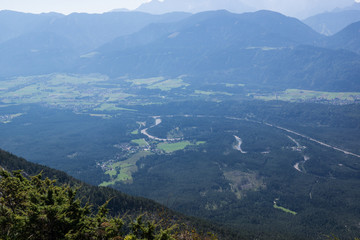 Aussicht vom Berggipfel
