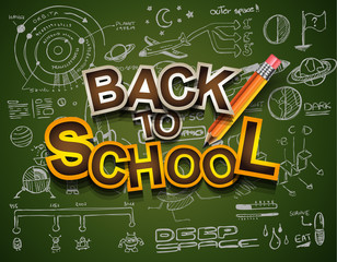 Fototapeta premium Back to School Background to use for your layouts