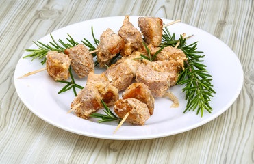 Chicken skewers