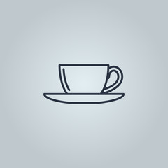 Linear icon of coffee