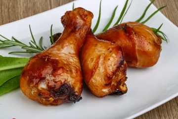 Roasted chicken legs