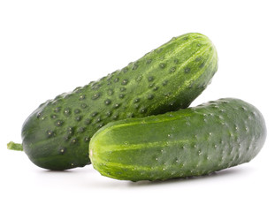 Cucumber vegetable  isolated on white background cutout
