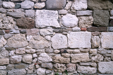 The walls are built of stones of various sizes