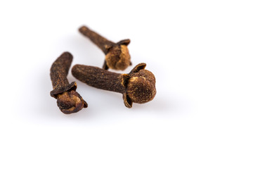 Cloves isolated on white background