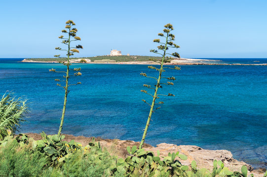  Capopassero Island. Portopalo di Capo Passero in Sicily