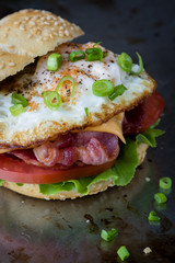 bacon and egg sandwich