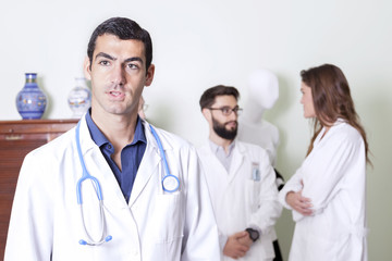 Fototapeta premium group of doctors at hospital