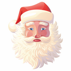 Santa Claus on a White Background