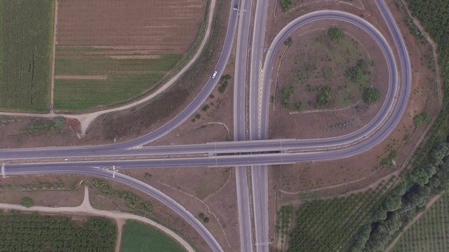 Birds-eye view of  Highway