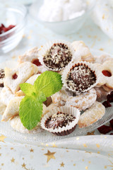 Christmas cookies and chocolate treats