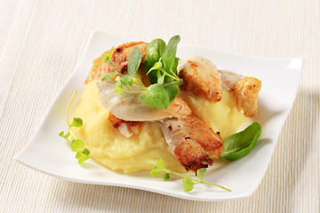 Chicken and mashed potato