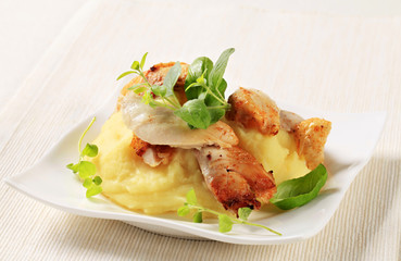 Chicken and mashed potato