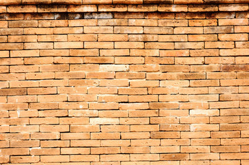 Antique grunge red brick wall