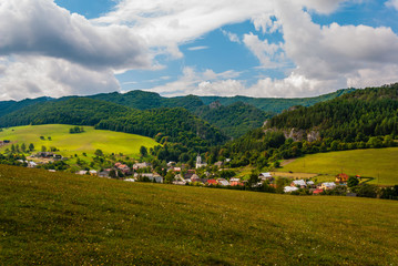 Village Súľov Hradná, Bytča, Slovakia