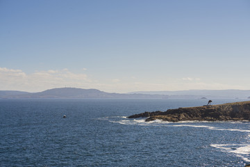 Fototapeta na wymiar Cabo de Punterminia (La Coruña, España).