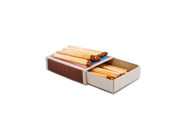 Open matchbox with matches