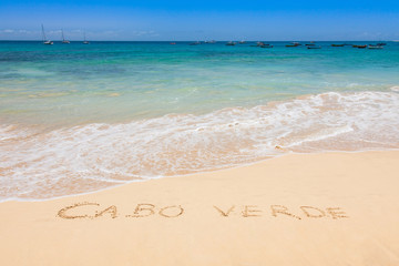 Fototapeta premium Santa Maria beach in Sal Cape Verde - Cabo Verde