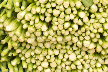 Fresh organic food at the local farmers market. Farmers markets are a traditional way of selling agricultural products.