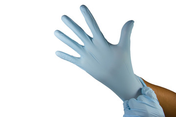 protective gloves isolated on white background