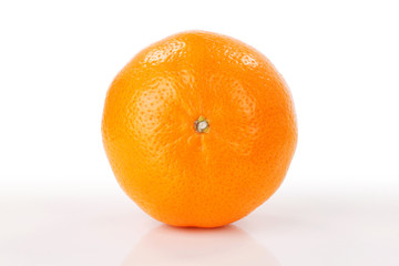 Orange on white background