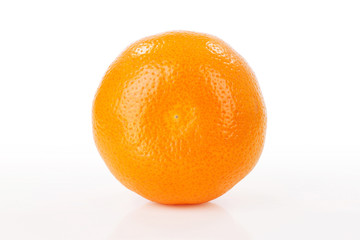 Orange on white background