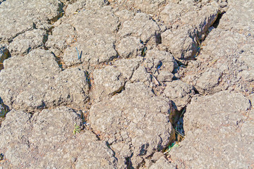 Dried sand in Sudan