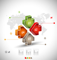 Business infographic template