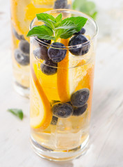 Detox water with orange