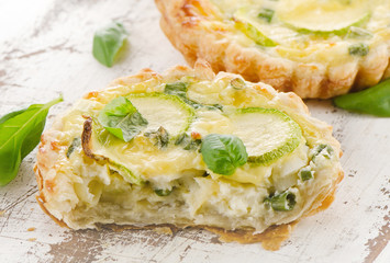 Tart with cheese