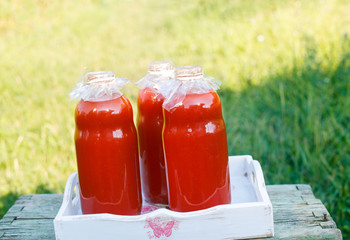 homemade organic tomato juice
