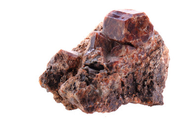 garnet mineral isolated