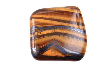 tiger eye mineral isolated