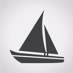 Sailing boat icon