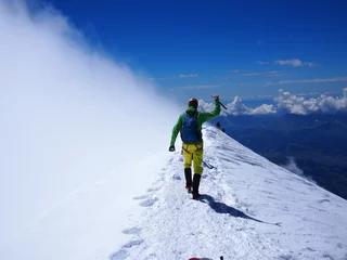 Fototapete Bergsteigen Besteigung des Mont Blanc, Frane