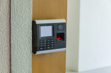 finger scanner for access password