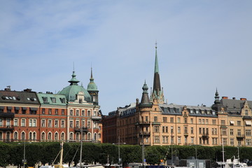 Old buildings on Strandvagen,Stockholm