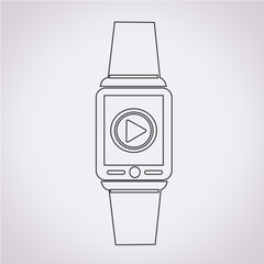 Smartwatch wearable icon