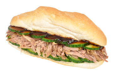 Shredded Duck Meat Sandwich