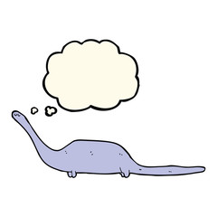 cartoon dinosaur with thought bubble