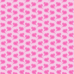 Abstract image - pink hearts on a pink background